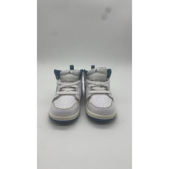 Nike Air Jordan 1 Mid Industrial Blue Sail Brand New Never Worn - Picture 3 of 7